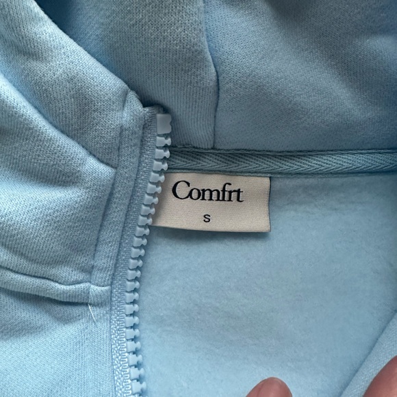 BRAND NEW Comfrt Zip-Up Hoodie, Baby Blue!! - Picture 4 of 7